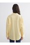 Yellow Striped Oversize Women's Shirt - 5