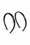 2 Pieces Black Scalloped and Plain Plastic Crowns - 3