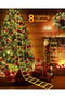 LED Christmas Lights - 6.5ft Christmas Decorative Ladder Lights with Santa Claus, Xmas Decorations Light for Indoor Outdoor, Window, Garden, Home, Wall, Xmas Tree Decor - Warm White - 3