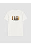 Two Mt Shop Quality Xside White Combed Cotton Printed Standard & Regular Short Sleeve Women's T-Shirt - 6