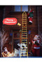 LED Christmas Lights - 6.5ft Christmas Decorative Ladder Lights with Santa Claus, Xmas Decorations Light for Indoor Outdoor, Window, Garden, Home, Wall, Xmas Tree Decor - Warm White - 5