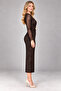 Rolland Glitter Halter Neck Dress - 2