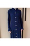 10 Buttons Long Dress - 7