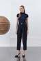 Women's Half Sleeve Turtleneck Undergarment - 40004Blz Navy Blue - 5
