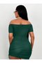 Rochie mini, verde - 2