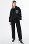 Garnili Suede Sweatshirt Black - 2