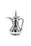Stainless Steel Vacuum Flask 0.6L Silver Double Wall Insulated Dallah for Coffee and Tea