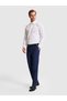 Light Navy Blue Slim Fit Fabric Trousers 50337458-Vr059 - 3