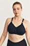 Wireless Snap-On Gathering Bra Cc897 Black - 5