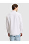 White Regular Fit Striped Long Sleeve Shirt 50331443-Vr013 - 5