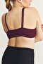 Wireless Snap-On Gathering Bra Cc897 Purple - 7