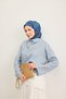 Summer Breeze Line Flowers Navy Blue