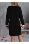 Simple Cut, Distinctive Detail – Women's V-Neck Cuff Detailed Camisole Dress - 3