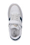 Crash I Unisex Kids' Velcro White / Indigo Casual Sneakers - 5