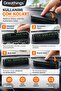 Black 13 cm Car Parking Phone Number Plate, Open-Close, Hidden on the Dashboard - 3