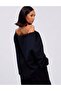 Black Loose Asymmetrical Collar Sweatshirt/ Wideleg/Wide Leg Bottom Sweatpants Set - 3