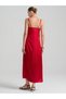 Rochie maxi, roșu - 5