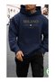 Men's Graphic Printed Oversized Hooded Sweatshirt