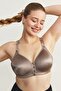 Wireless Snap-On Gathering Bra Cc898 Mink - 6