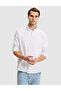 White Regular Fit Striped Long Sleeve Shirt 50331443-Vr013 - 3