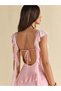 Rochie maxi, roz - 7