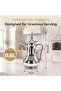 Stainless Steel Vacuum Flask 0.6L Silver Double Wall Insulated Dallah for Coffee and Tea - 2