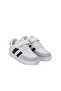 Crash I Unisex Kids' Velcro White / Indigo Casual Sneakers - 2