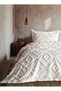 Scandinavian Gray Single Bedspread 180 X 240 cm and 1 Pillow