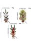 Mini Christmas Tree 3 Pcs Tabletop Artificial Mini Xmas Pine Tree Miniature Pine Christmas Tree with Linen Base for Home Office Room Holiday Decor (ABC-3PCS) - 5