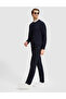 Navy Blue Regular Fit Sweatshirt 50331623-Vr033 - 4