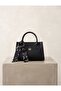 Luxe Noir Sienna Mini Strap Hand and Shoulder Bag with Scarf - 2