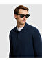 Navy Blue Slim Fit Basic Sweatshirt 50333998-Vr033 - 3