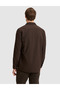 Dark Brown Regular Fit Striped Long Sleeve Shirt 50331443-Vr084 - 6