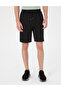 Black Comfort Fit Knitted Shorts 50310720-Vr046 - 2