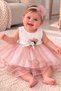 Baby Girl Mevlüt Dress Tailored Dress Set with Flowers Full Set