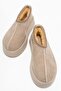High-Sole Short Mini Boots Beige Brown - 5