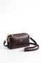 Vx-1444 Soft Faux Leather Small 3-Compartment Women's Shoulder Bag Brown - 3