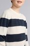 Boy's Sweater C1710A8/Er113 Ecru Melange - 3