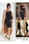Rochie mini, negru - 4