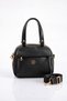 Vx-1431 Women's Faux Leather Adjustable Cross Strap Smart Casual Shoulder and Hand Bag Black - 3