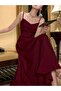 Rochie maxi, vișiniu - 4