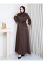New Season Trend Young Design Stylish Quality Medium Thickness Unlined Elastic Sleeves Baby Collar Winter Coat - 2