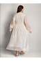 Rochie maxi, alb - 5