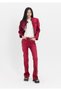Leather Look Cotton Red Jacket - 4