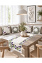 Purple Olive Branch Mediterranean 4-Piece Throw Pillow Cover Runner Set