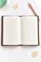 3-Compartment Faux Leather Notebook – Elasticated |   9 Color Options - 4