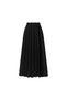 Black Pleated Skirt with Belt Accessory - 3
