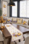 Pastel Pumpkin Purple Yellow Autumn 4-Piece Throw Pillow Cover Runner Set - 4