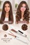 2 Pcs Hair Styling Set, Professional Hair Straightener & Thin Curling Iron Combo, Ceramic Ionic Flat Iron and Taper Curling Wand for Hairstyle - 4