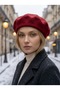 Women's French Painter Wool Felt Beret Red